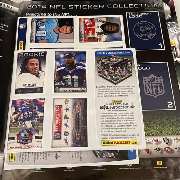 Sticker Collection 2014 NFL Sticker Album Complete Panini - Picture 3 of 5